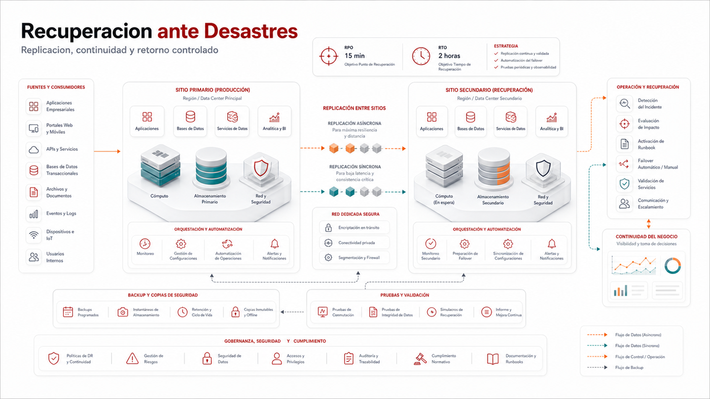 Imagen de referencia de recuperaci&oacute;n ante desastres